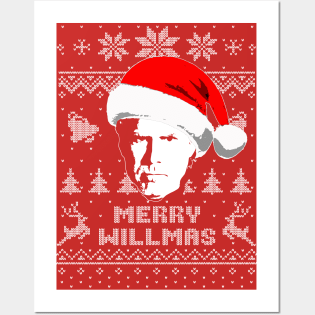 Will Ferrell Merry Willmas Wall Art by Nerd_art